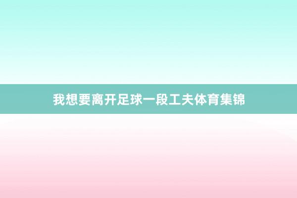 我想要离开足球一段工夫体育集锦