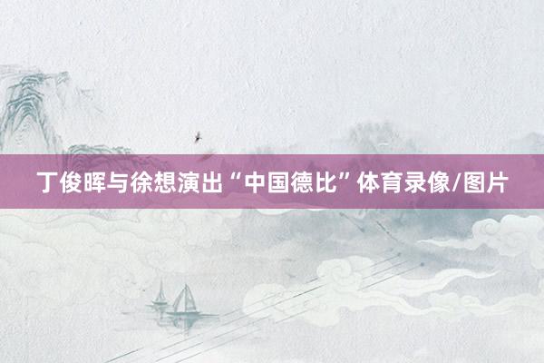丁俊晖与徐想演出“中国德比”体育录像/图片
