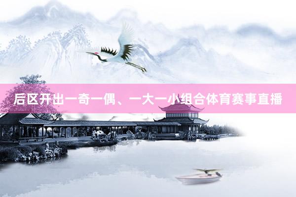 后区开出一奇一偶、一大一小组合体育赛事直播