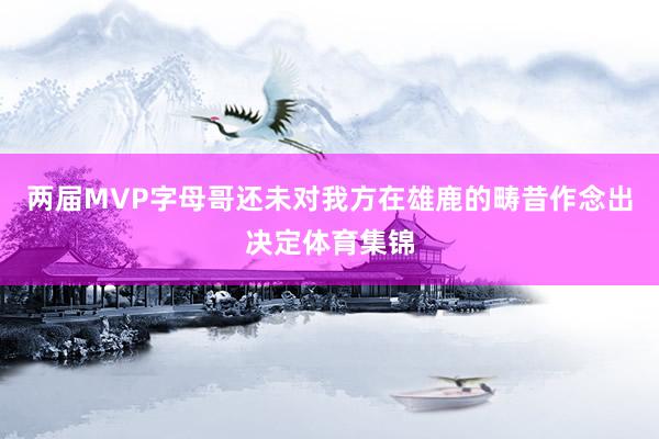 两届MVP字母哥还未对我方在雄鹿的畴昔作念出决定体育集锦