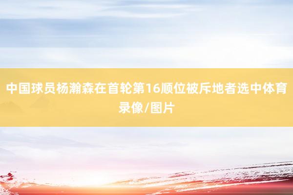 中国球员杨瀚森在首轮第16顺位被斥地者选中体育录像/图片