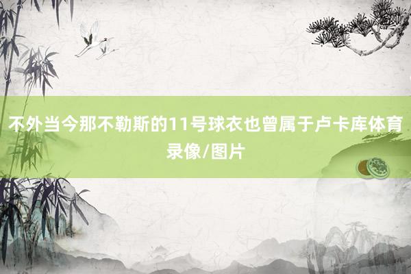 不外当今那不勒斯的11号球衣也曾属于卢卡库体育录像/图片