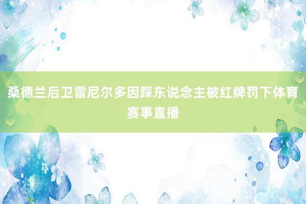桑德兰后卫雷尼尔多因踩东说念主被红牌罚下体育赛事直播