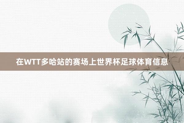 在WTT多哈站的赛场上世界杯足球体育信息