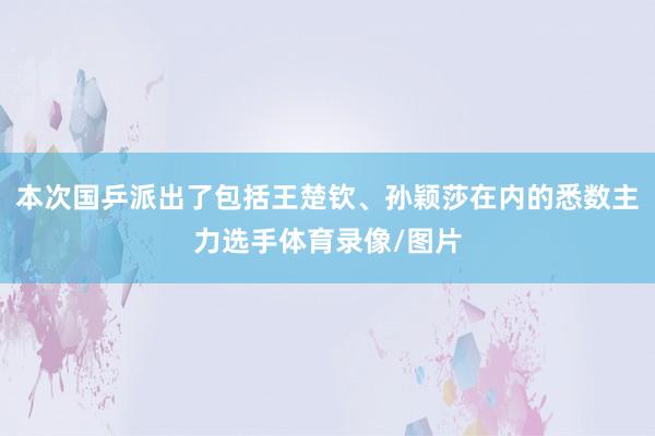 本次国乒派出了包括王楚钦、孙颖莎在内的悉数主力选手体育录像/图片