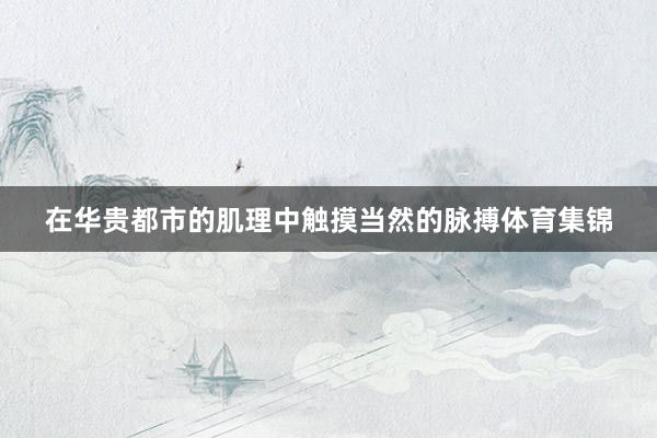 在华贵都市的肌理中触摸当然的脉搏体育集锦