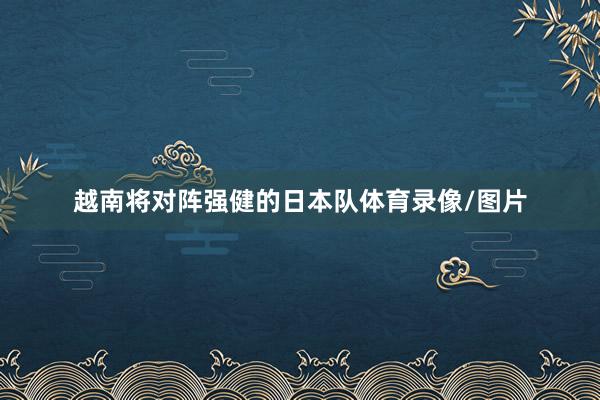 越南将对阵强健的日本队体育录像/图片