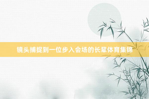 镜头捕捉到一位步入会场的长辈体育集锦