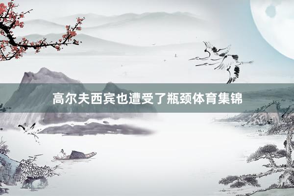 高尔夫西宾也遭受了瓶颈体育集锦