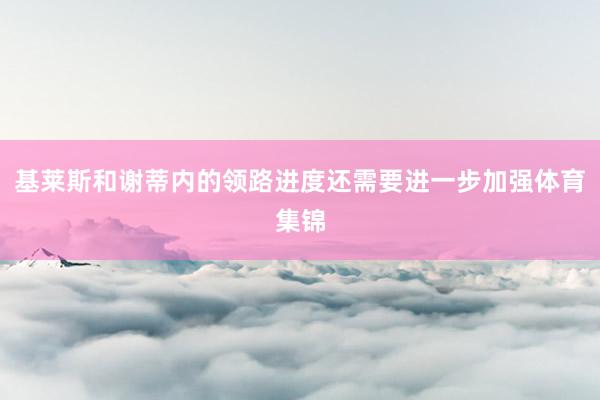 基莱斯和谢蒂内的领路进度还需要进一步加强体育集锦