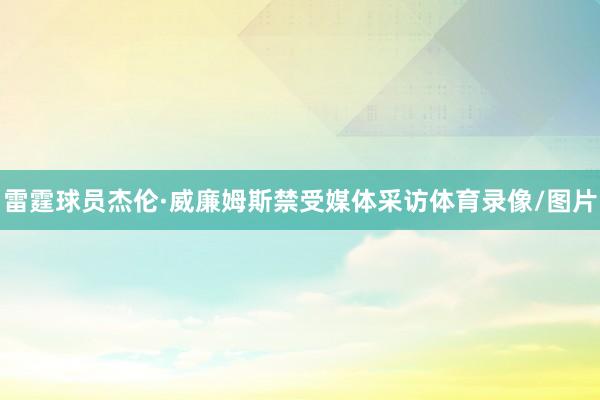 雷霆球员杰伦·威廉姆斯禁受媒体采访体育录像/图片